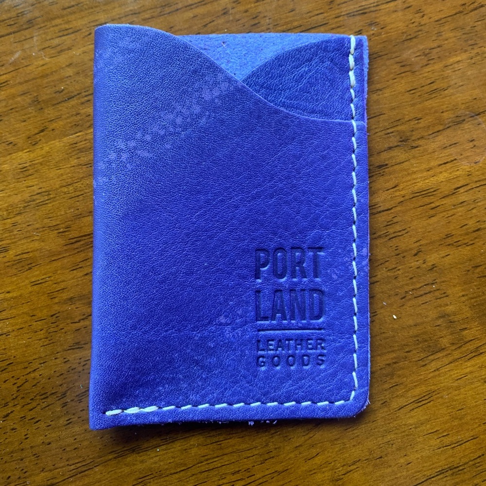 Portland Leather Goods Minimalist Wallet - Violet